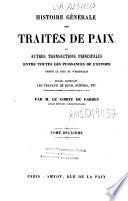Histoire générale des traités de paix et autres transactions principales entre toutes les puissances de l'Europe depuis la paix de Westphalie