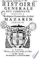 Histoire generalle des cardinaux dédiée à Monseigneur l'Eminentissime Cardinal Duc de Richelieu