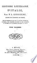Histoire litteraire d'Italie