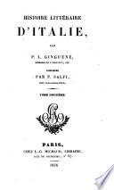 Histoire littéraire d'Italie. Tom.10-14, continuée par F. Salfi