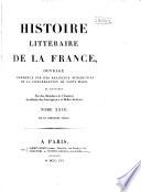 Histoire littéraire de la France