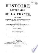 Histoire littéraire de la France