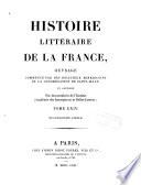 Histoire littéraire de la France