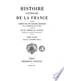 Histoire littéraire de la France