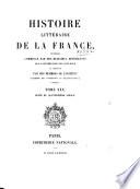 Histoire littéraire de la France