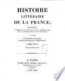 Histoire littéraire de la France