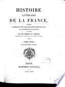 Histoire littéraire de la France