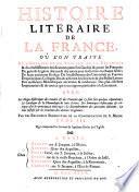 Histoire littéraire de la France: VIe et VIIe siècles