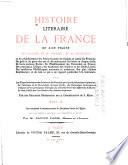 Histoire littéraire de la France: XIIe siècle