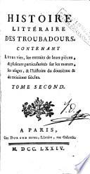 Histoire littéraire des troubadours, 2