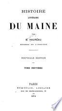 Histoire littéraire du Maine