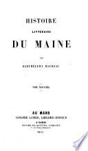 Histoire littéraire du Maine