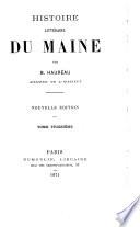 Histoire littéraire du Maine