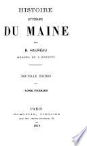 Histoire littéraire du Maine