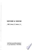 Histoire & mesure