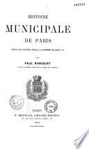 Histoire municipale de Paris