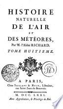 HISTOIRE NATURELLE DE L'AIR ET DES MÉTÉORES.
