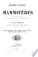 Histoire naturelle des mammifères ...