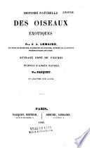 Histoire naturelle des oiseaux exotiques