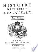 Histoire naturelle des oiseaux