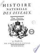 Histoire Naturelle Des Oiseaux