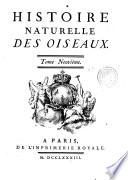 Histoire naturelle des oiseaux : tome neuviéme