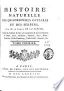 Histoire naturelle des quadrupèdes ovipares et des serpens