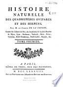 Histoire naturelle des quadrupèdes ovipares et des serpens