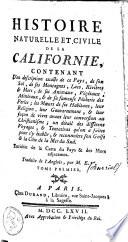 Histoire naturelle et civile de la Californie