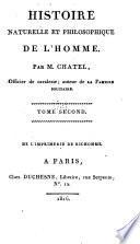 Histoire naturelle et philosophique de l'homme