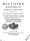 Histoire Naturelle, Générale Et Particulière