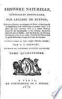 Histoire naturelle générale et particulière