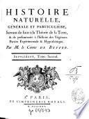 Histoire naturelle générale et particulière