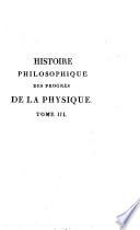 Histoire philosophique des progrès de la physique