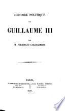 Histoire politique de Guillaume III