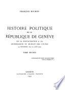 Histoire politique de la République de Genève