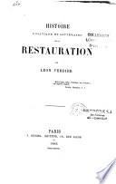 Histoire politique et littéraire de la Restauration