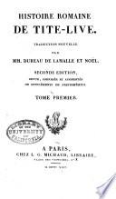 Histoire romaine de Tite-Live: Livre 1-2