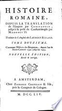 Histoire romaine, depuis la fondation de Rome, jusq'à la translation de l'empire par Constantin