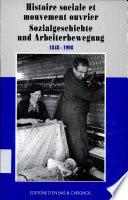 Histoire sociale et mouvement ouvrier