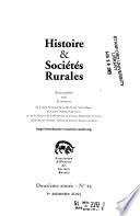 Histoire & sociétés rurales
