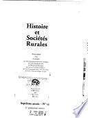 Histoire & sociétés rurales