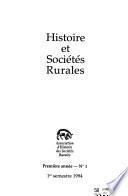 Histoire & sociétés rurales