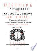 Histoire universelle de Jacques-Auguste de Thou