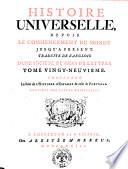Histoire universelle, depuis le commencement du monde, jusqu'a present. D'apres l'anglois. Traduite de l'anglois d'une societe de gens de lettres. Tome premier [-quarantacinquieme. ..