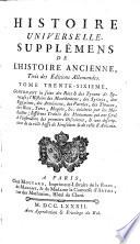 Histoire universelle, depuis le commencement du monde jusqu'à présent