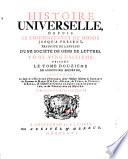 Histoire universelle depuis le commencement du monde jusqu' a present