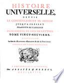 Histoire universelle depuis le commencement du monde jusqu' a present