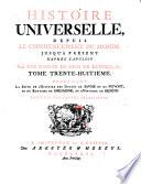 Histoire universelle depuis le commencement du monde jusqu' a present