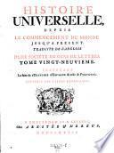 Histoire universelle, depuis le commencement du monde, jusqu'a present; trad. de l'anglois d'une societe de gens de lettres